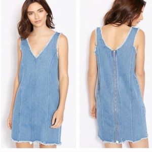 Missguided Edgy Frayed Denim Dress